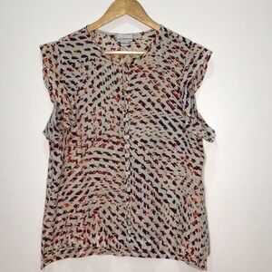 Liz Claiborne Women’s Vibrant Color Ruffle Sleeve Blouse Size Large